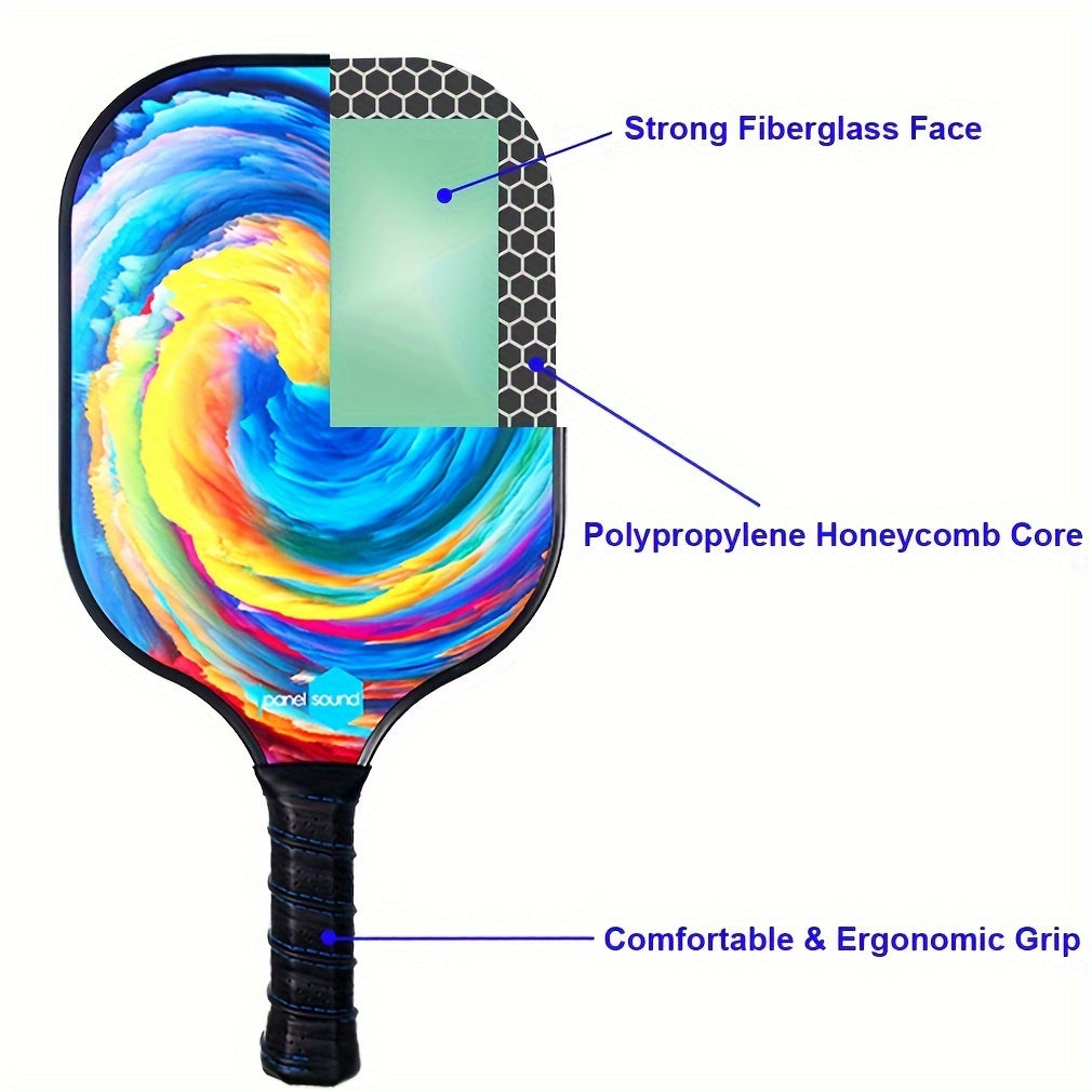Lightweight Pickleball Paddles Set with 4 Balls & Bag