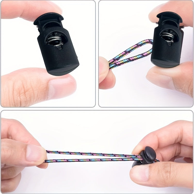 10pcs Plastic Cord Locks Stopper for Mask Lanyard Paracord DIY Craft