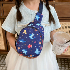 Kids Dino Excavator Chest Bag Lightweight Crossbody Bag