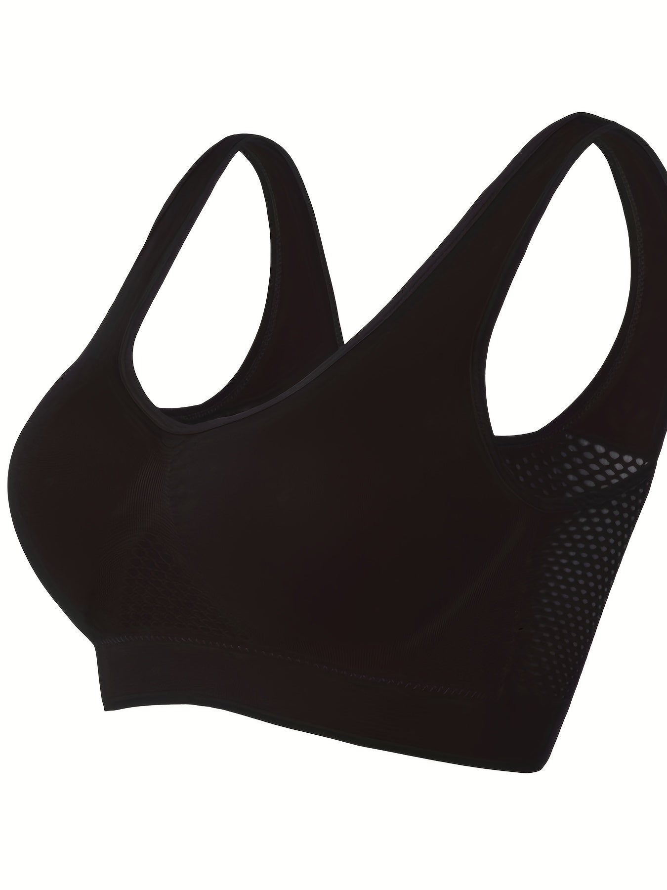 Plus Size Wireless Fitness Bra High Stretch Breathable