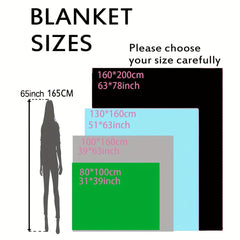 Soft & Comfortable Lightweight Plush Blanket for Camping & Travel