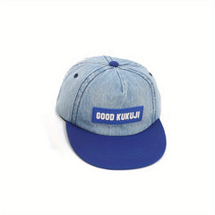 Kids Sunshade Breathable Baseball Cap Letter Embroidery Adjustable