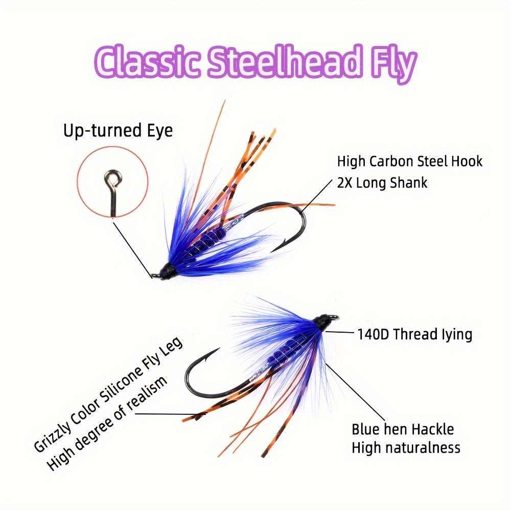 5pcs Fast Sinking Wet Fly For Trout Salmon Stimulator Flies Fishing Tackle
