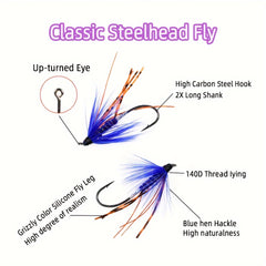 5pcs Fast Sinking Wet Fly For Trout Salmon Stimulator Flies Fishing Tackle