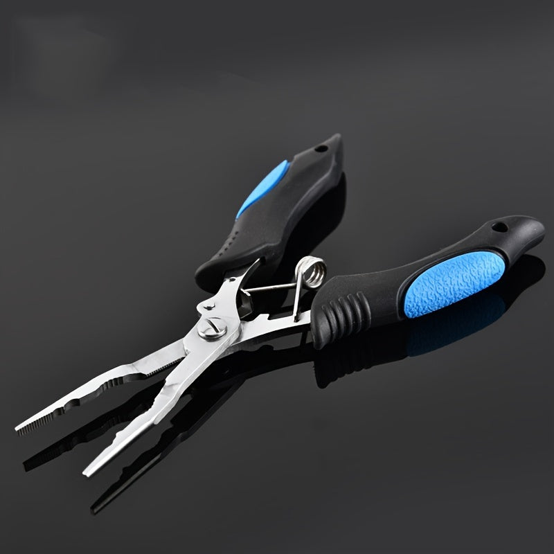1pc Fishing Pliers With Strap Stainless Steel Fishing Grippers