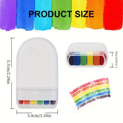 6 Colors Rainbow Face Paint Stick Long Lasting Skin Friendly Body Tattoo Pen