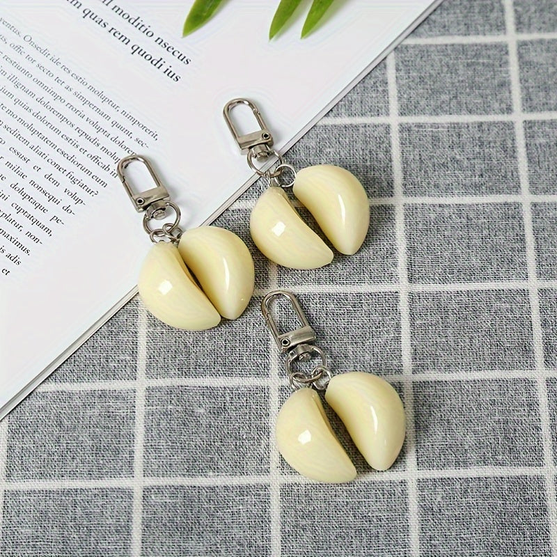 Garlic Pendant Keychain for Car Keys Backpacks Wallets