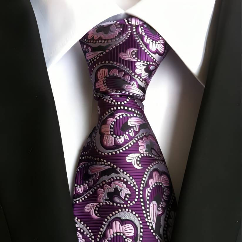 High Density Cashew Flower Men's Suit Tie