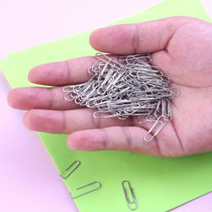 100 Counts 25mm Paper Clips for School & Office Supplies