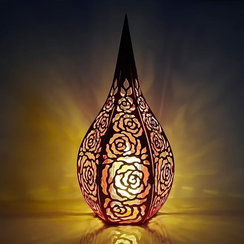 1pc Metal Cutting Dies 3D Lantern Rose Cut Die For Paper Card Making