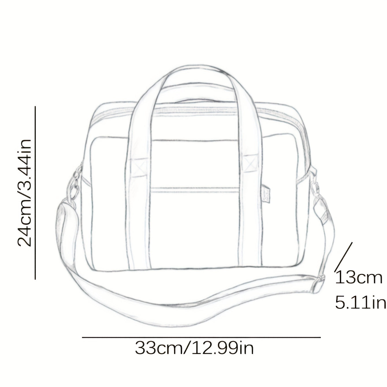 Floral Polyester Messenger Bag Diaper Tote with Insulated Bottle Storage