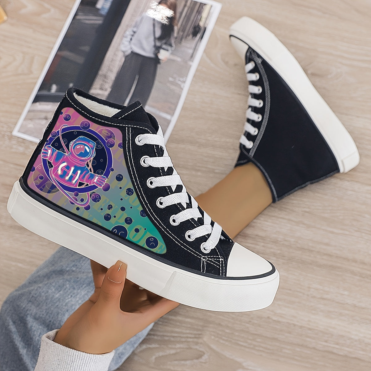 Cyberpunk Plush Lined Canvas Sneakers