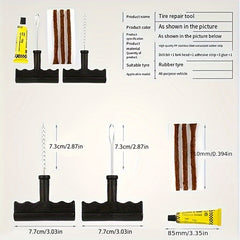 T Handle Tire Plug Kit for Cars and Motorcycles