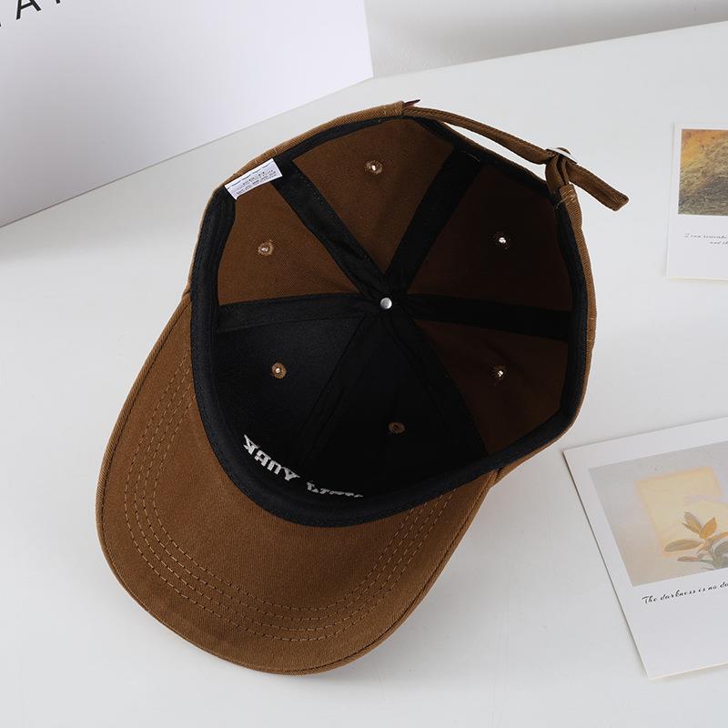 Street Letter Embroidery Washed Baseball Cap Men's Casual Cap