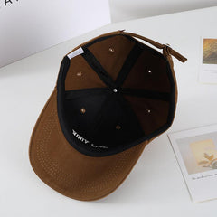 Street Letter Embroidery Washed Baseball Cap Men's Casual Cap