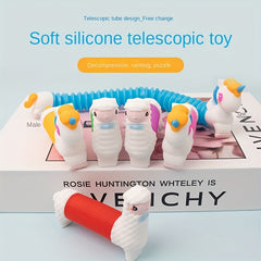 Unicorn Telescopic Tube Toy for Fun and Venting