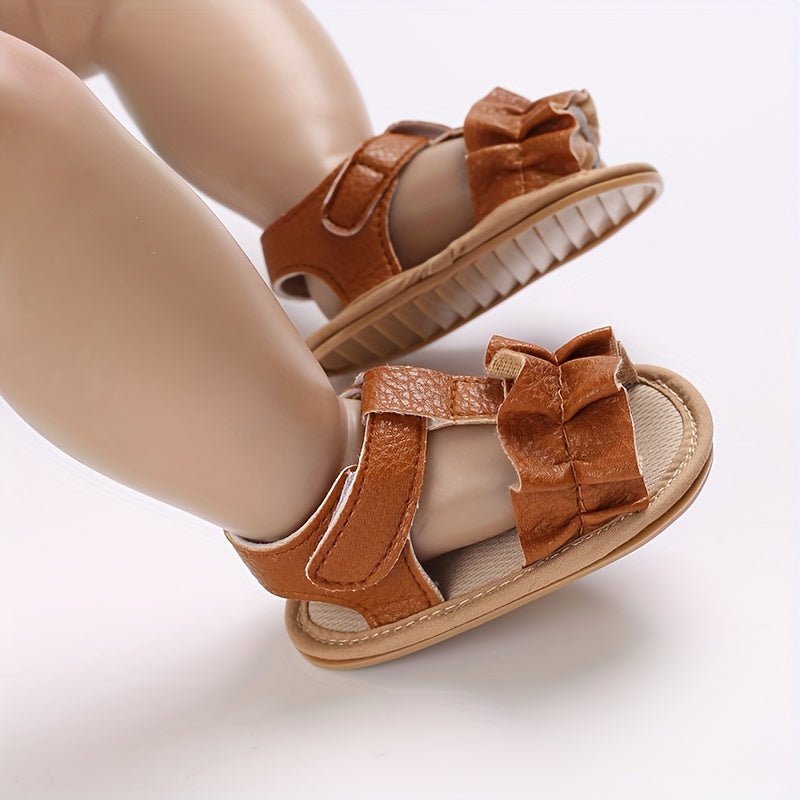 Lightweight Baby Girls Open Toe Sandals Breathable Anti Slip Sandals