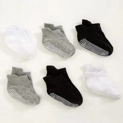 6 Pairs Baby Anti Slip Cotton Socks Toddler Socks