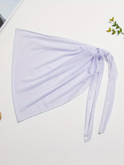 Sexy Mesh Wrap Cover Up Tie Side High Stretch Sarong Beach Cover Up