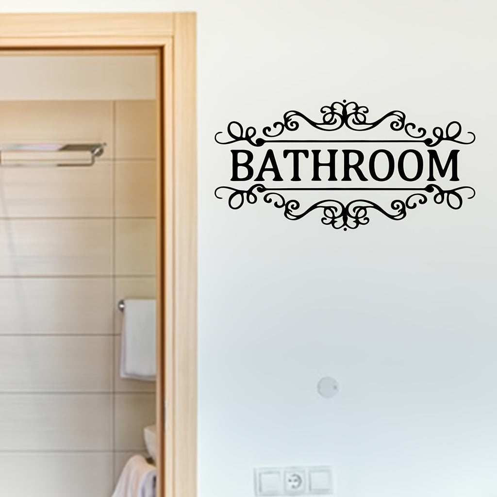 Vinyl Wall Sticker Home Decoration Removable Bathroom Door Sticker