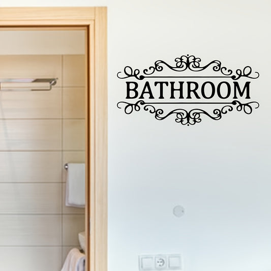 Vinyl Wall Sticker Home Decoration Removable Bathroom Door Sticker