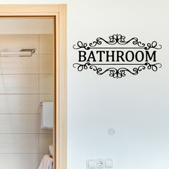 Vinyl Wall Sticker Home Decoration Removable Bathroom Door Sticker