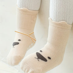 Baby Girls Floor Socks Indoor Toddler Learn To Walk Socks Cotton Non slip Socks