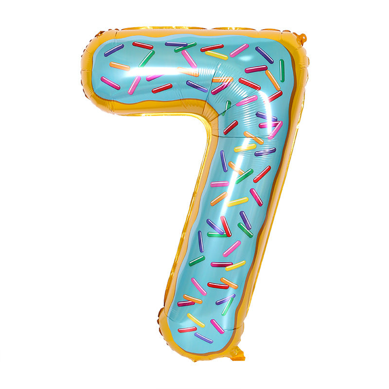 1pc Animal Number Aluminum Balloon Gift
