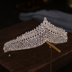 Vintage Rhinestone Princess Tiara Crown Headband Wedding Party