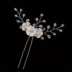 Flower Crystal Wedding Bridal Hairpin Headdress DIY