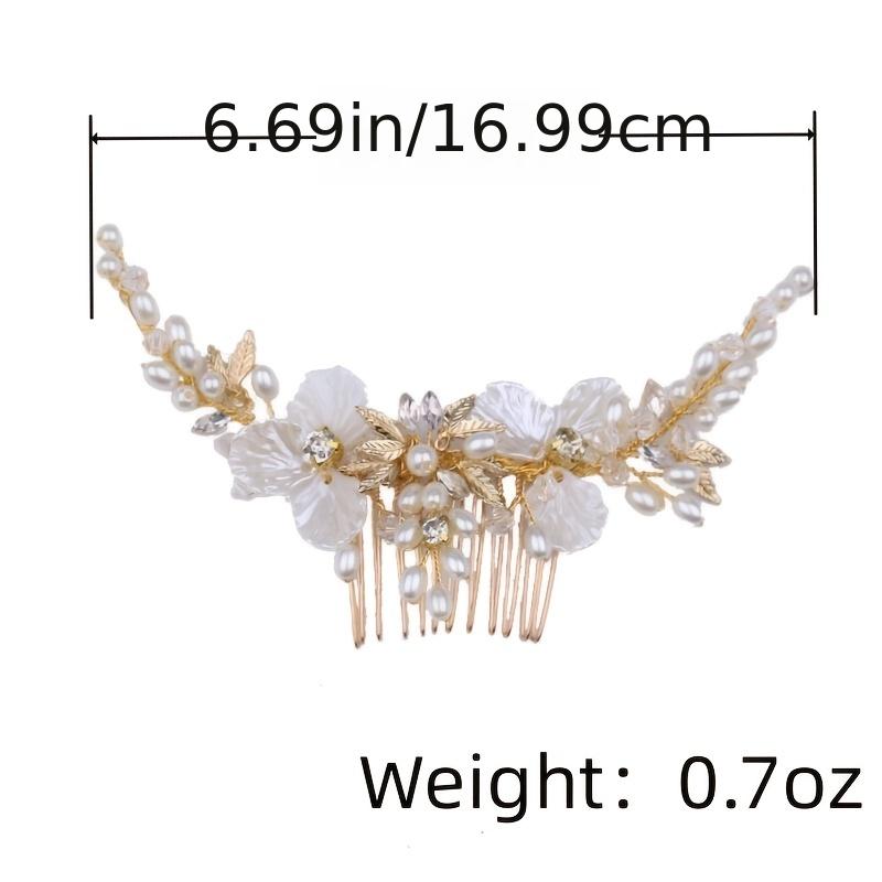 Faux Pearl Flower Hair Comb Hair Jewelry Ladies Hair Pin Headband
