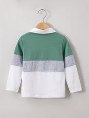 Boys Block Long Sleeve Tops