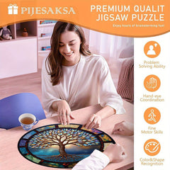 500pc Tree of Life Jigsaw Puzzle - Animal Shaped - Adults