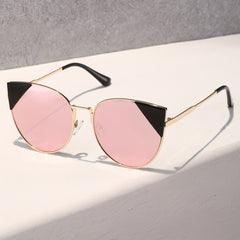 Y2K Cat Eye Sunglasses Anti Glare Metal UV400