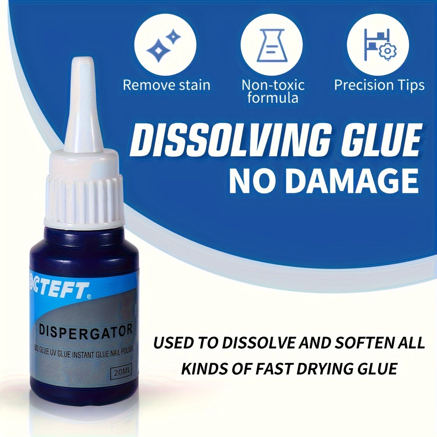 20ml Adhesive Remover Strong 502 Cleaner for Mobile Phone Screen & Furniture