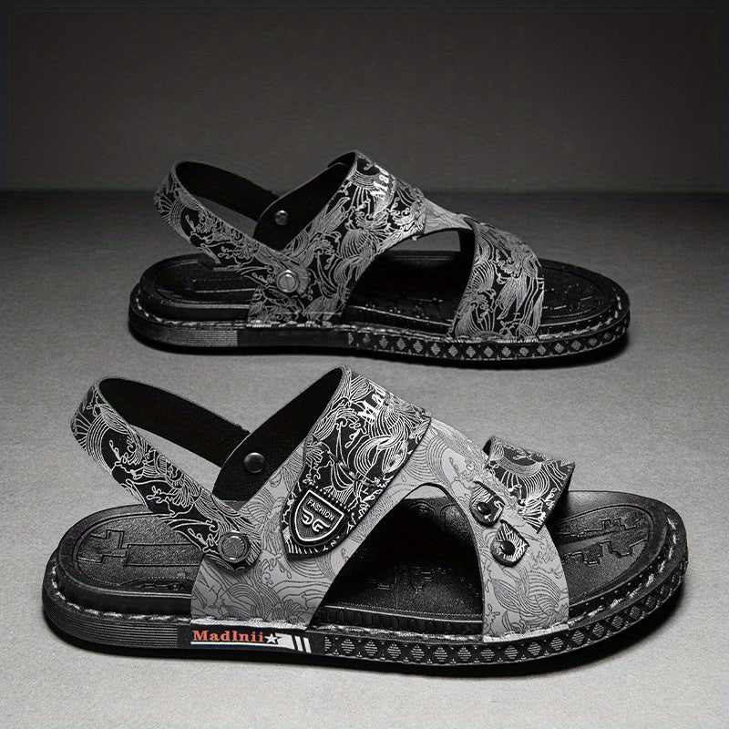 Men's Wear Resistant Non Slip Sandals Quick Drying Comfy Slides Beach Shoes