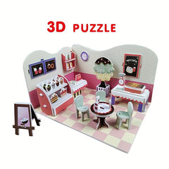 3D Puzzle Dessert House DIY Toy Holiday Gift