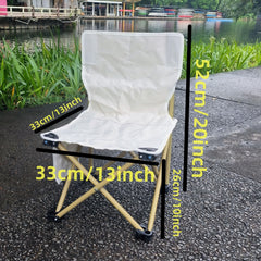 1pc Portable Folding Chairs Heavy Duty Lawn Chair Indoor And Outdoor Chair