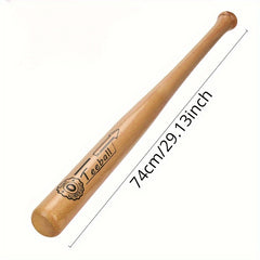 Hardwood Baseball Bat 4 Sizes for Practice and Games
