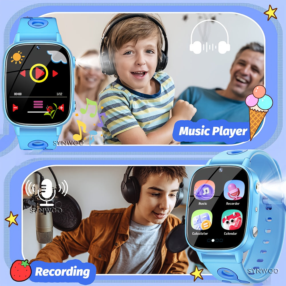 Synwoo Kids Smartwatch Games Music Pedometer Tracker Torch MP3 Player