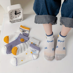 Kids Astronaut Graphic Mesh Crew Socks - Spring Summer