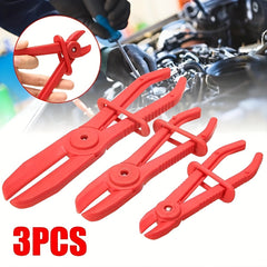 3pcs Nylon Hose Clamp Tool Set Brake Fuel Water Plier Pliers Car Repair Line