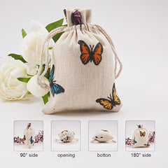 50pcs Polycotton Polyester Cotton Drawstring Bags Gift Bags Jewelry Pouches