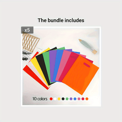 10pcs Plastic Party Gift Bags for Various Occasions