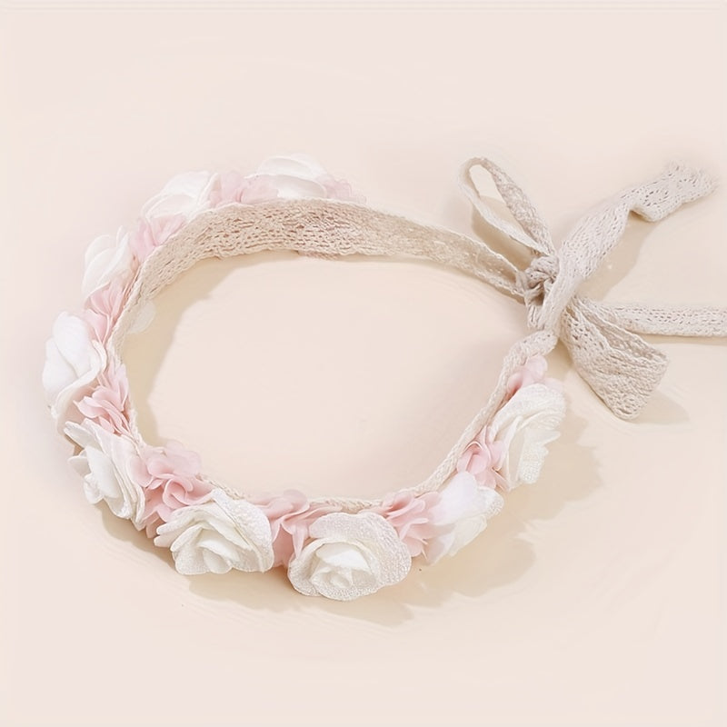 Floral Lacy Baby Headbands Hairbands Elastics Hair Accessories For Baby Girls