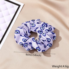 Evil Eye Hamsa Hand Oversized Scrunchies Hair Tie