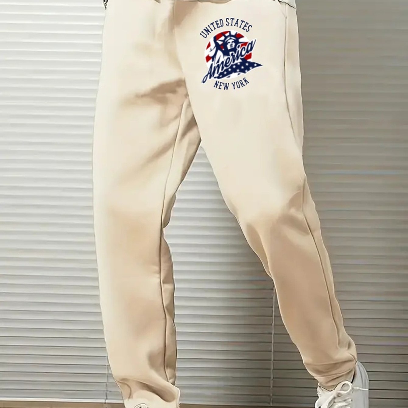Men's Casual Drawstring Joggers Loose Fit Pants for Spring Summer