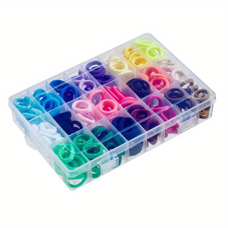 240pcs Colorful Hair Ties Bands Hair Accessories Set For Girls