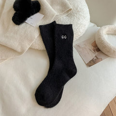Women's Eyes Embroidery Short Socks Athletic Ankle Socks