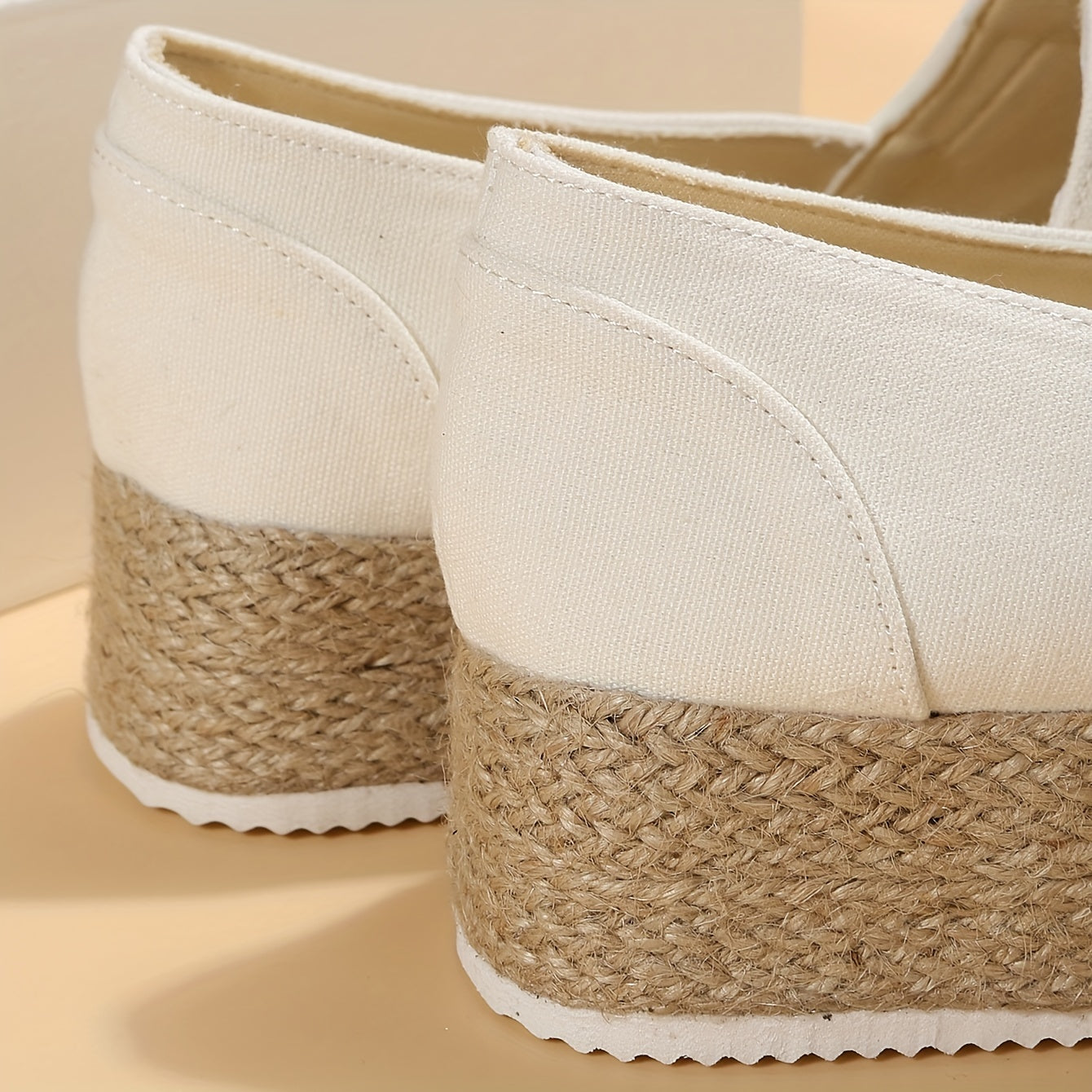 Women's Thick Bottom Espadrilles Loafers Slip On Low Flat Shoes